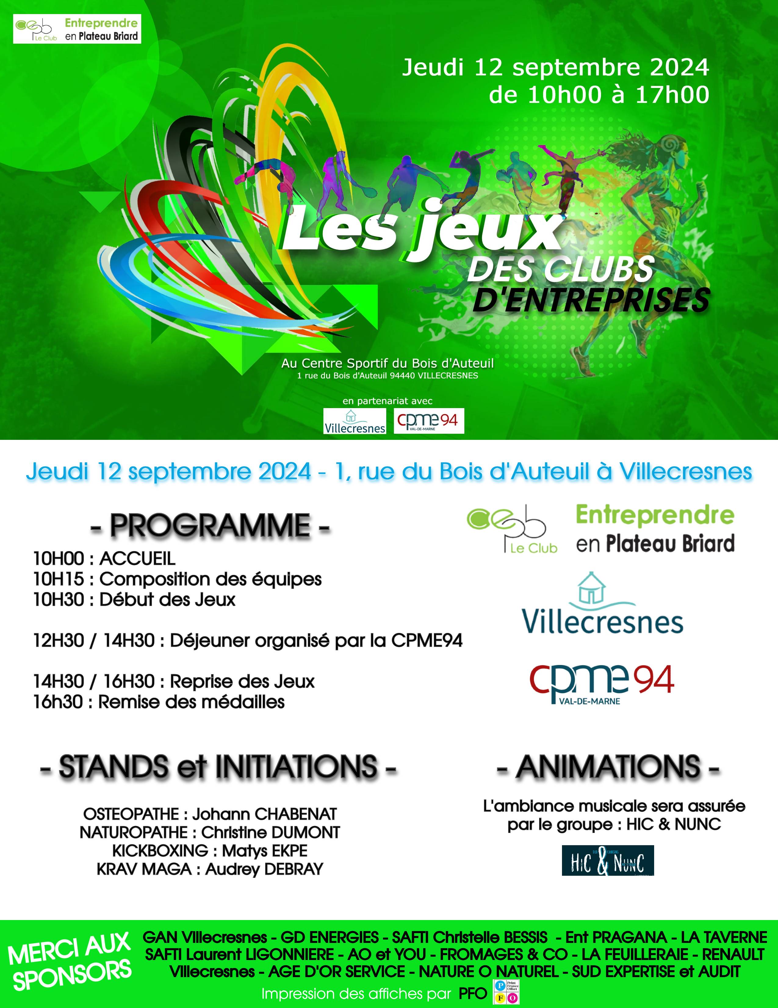 affiche jeux du 12 septembre site clubs